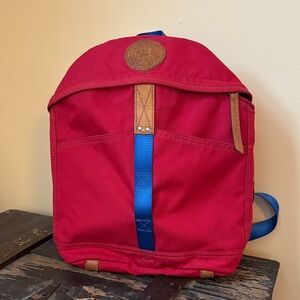 Will Leather Goods Kids Backpack in Red and Blue